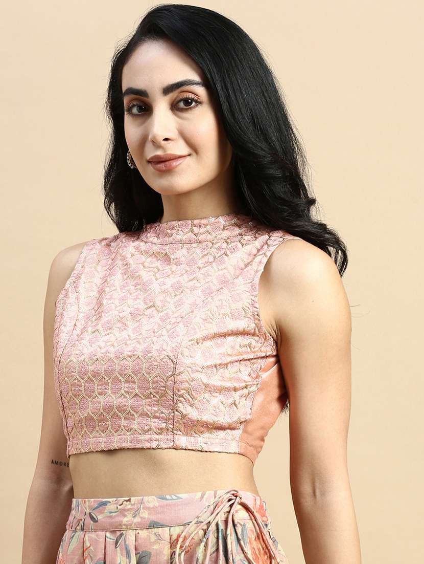 rosewater sequined work stitched blouse - 21367160 - Standard Image - 1