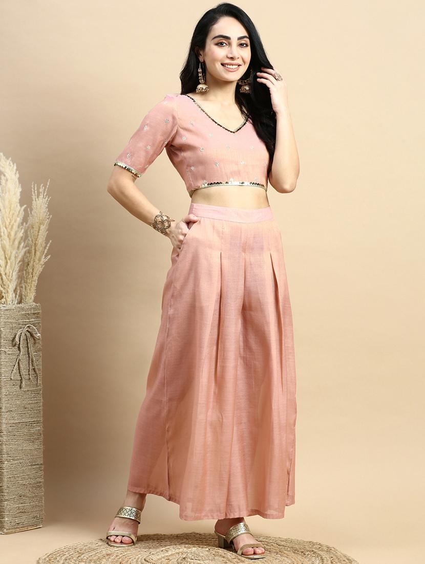 rosewater sequined work stiched blouse - 21367161 - Standard Image - 4