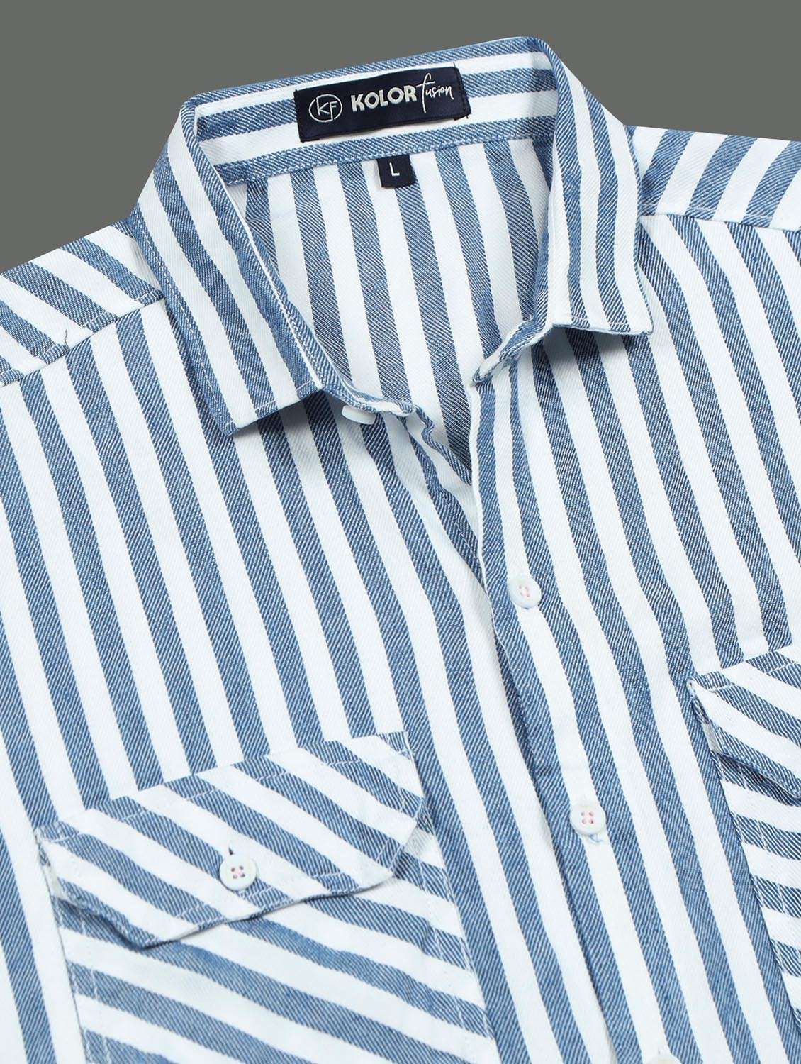men striped cotton casual shirt - 21367523 -  Standard Image - 6
