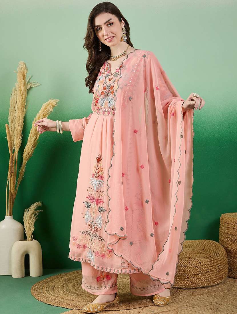women kurta palazzo set wit dupatta - 21368017 - Standard Image - 1