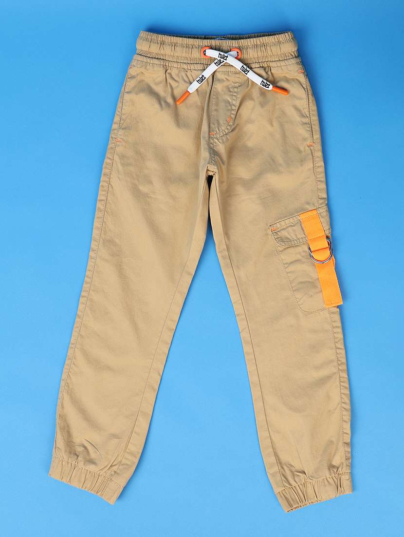 boys mid rise solid cargo