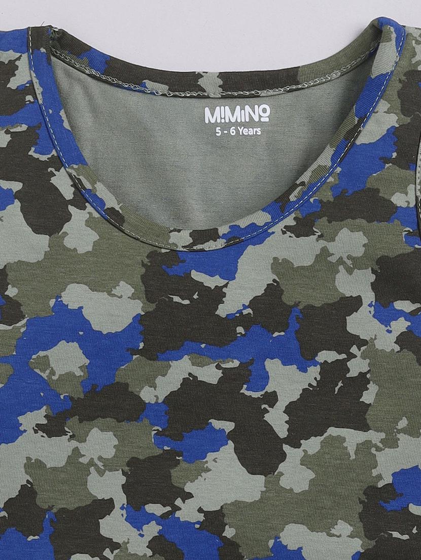 boys round neck printed shorts set - 21368446 - Standard Image - 4