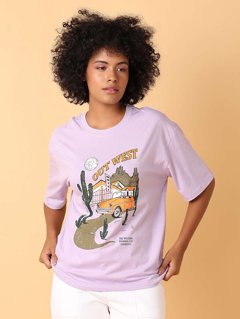 women printed oversized t-shirt
