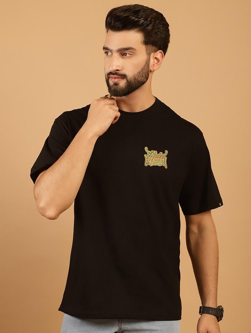 men round neck back print t-shirt - 21369582 - Standard Image - 1