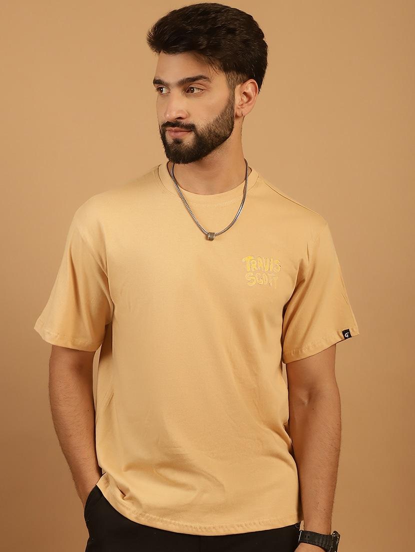men round neck back print t-shirt - 21369602 - Standard Image - 1