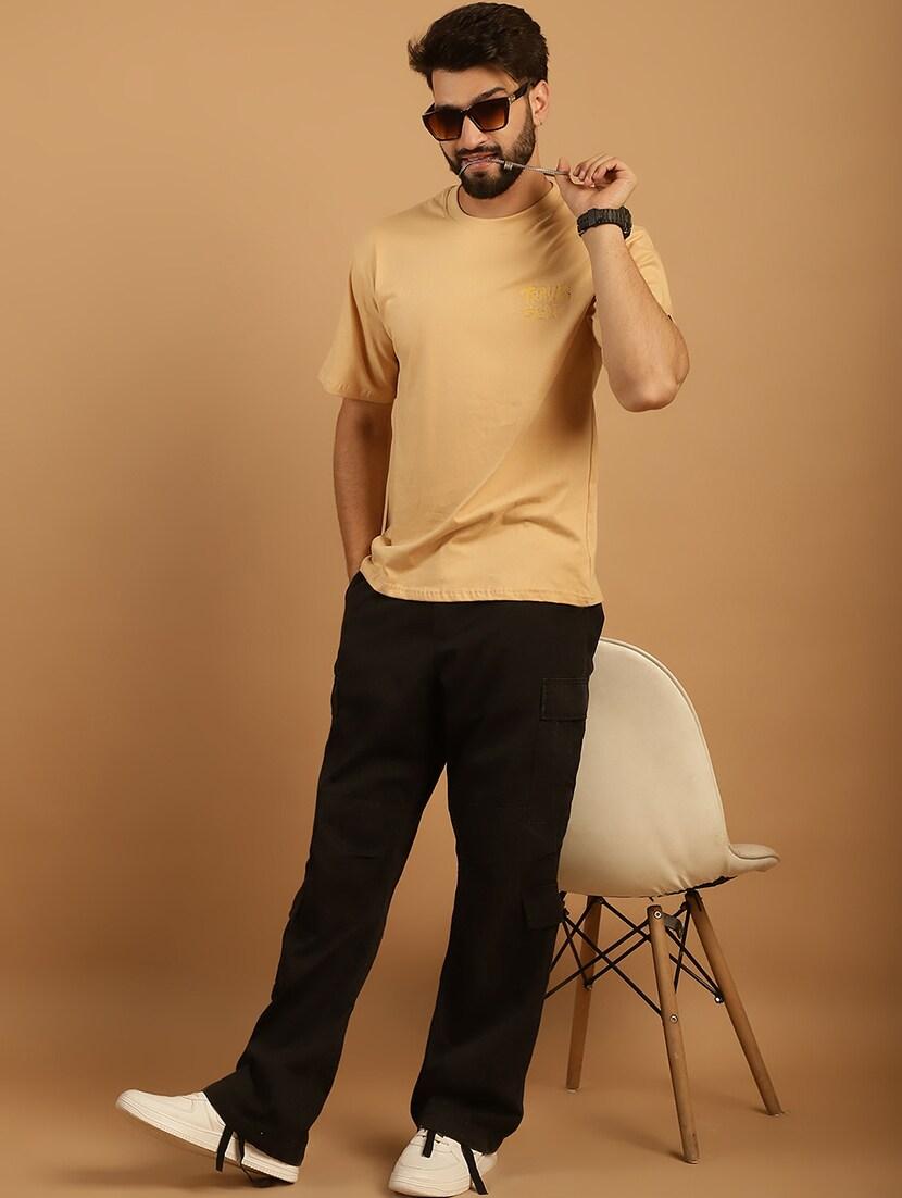 men round neck back print t-shirt - 21369602 - Standard Image - 4