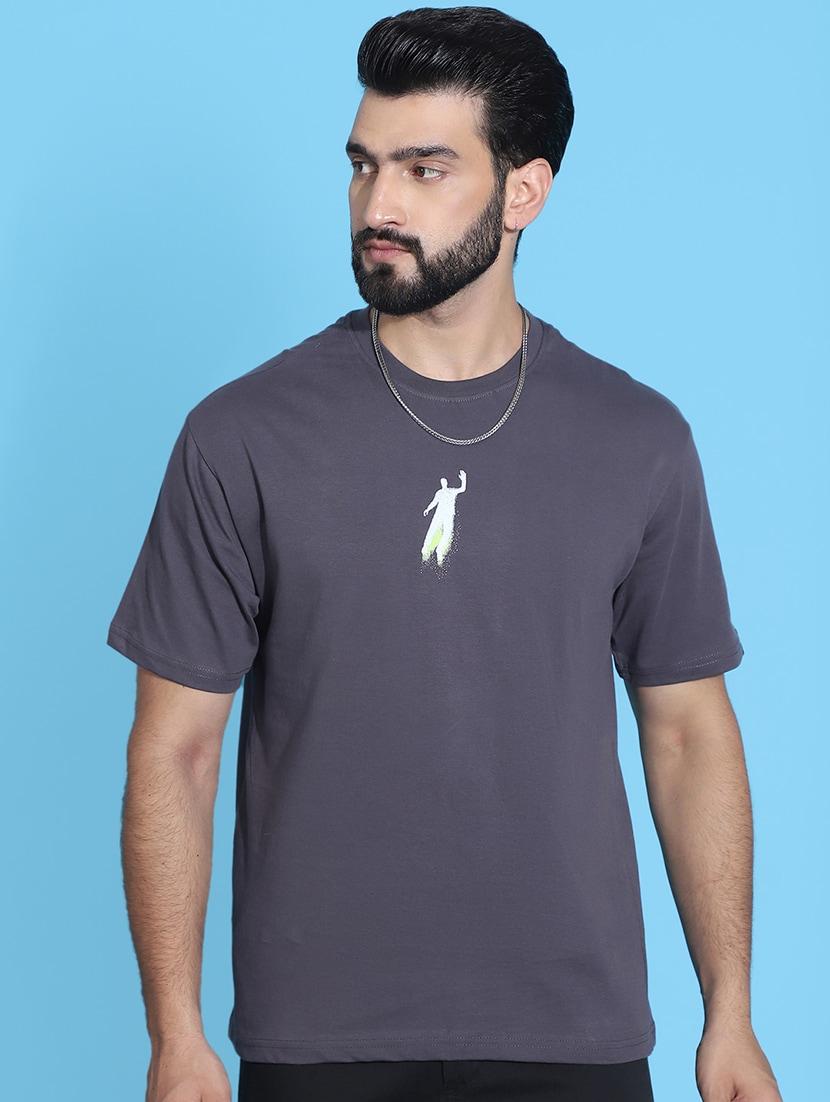 men round neck back print t-shirt - 21369606 - Standard Image - 1