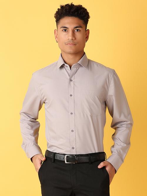 men long sleeves solid formal shirt - 21369665 -  Standard Image - 0