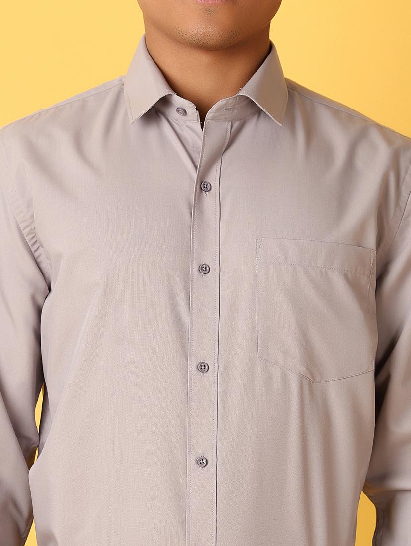 men long sleeves solid formal shirt - 21369665 - Standard Image - 4