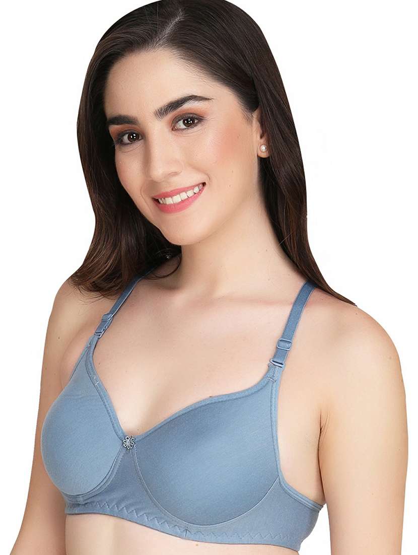 women solid regular bra - 21369888 -  Standard Image - 1