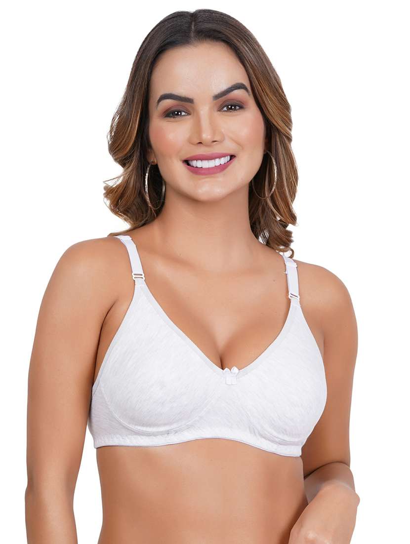 women solid pack of 2 solid regular bra - 21369914 - Standard Image - 1
