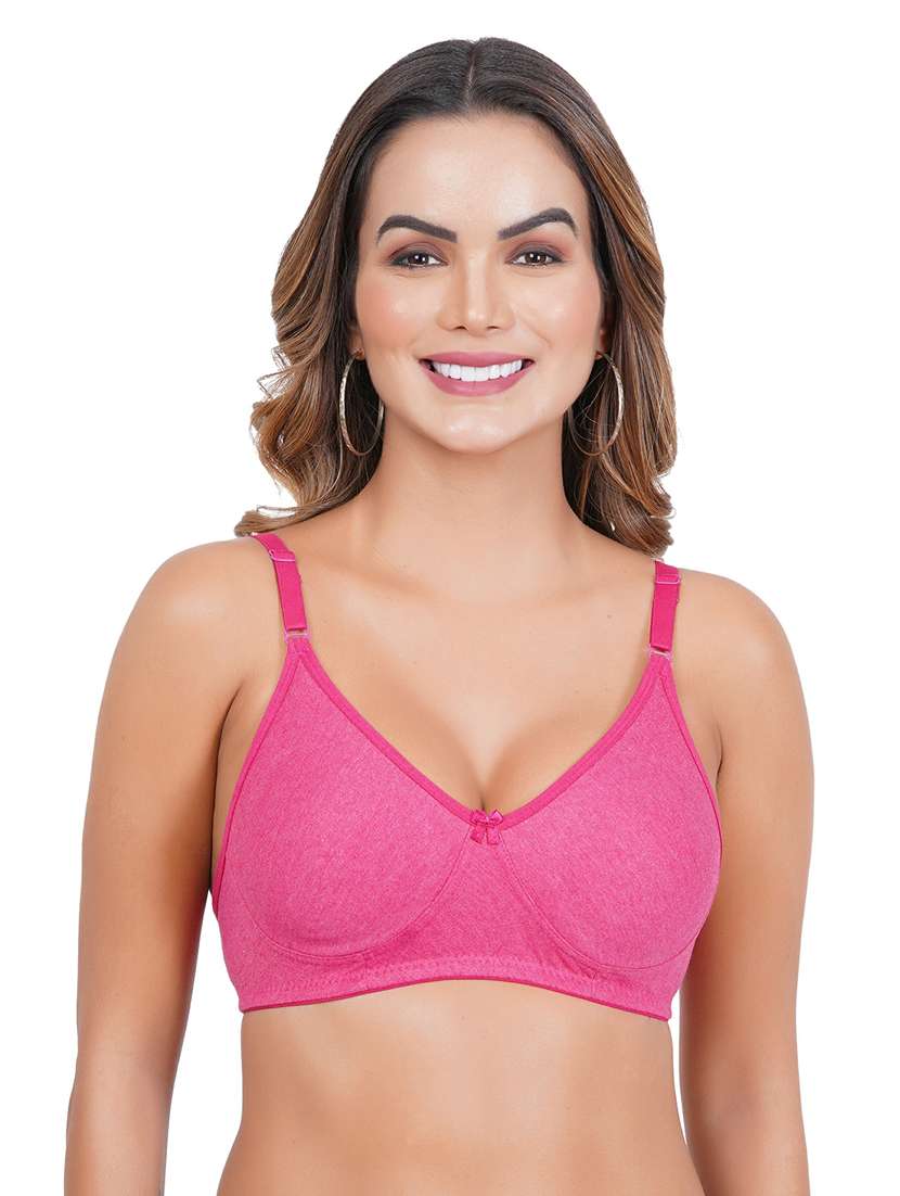 women pack of 2 solid regular bra - 21369917 - Standard Image - 1