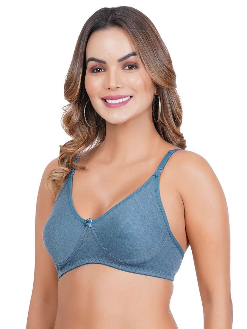women pack of 2 solid regular bra - 21369919 -  Standard Image - 1