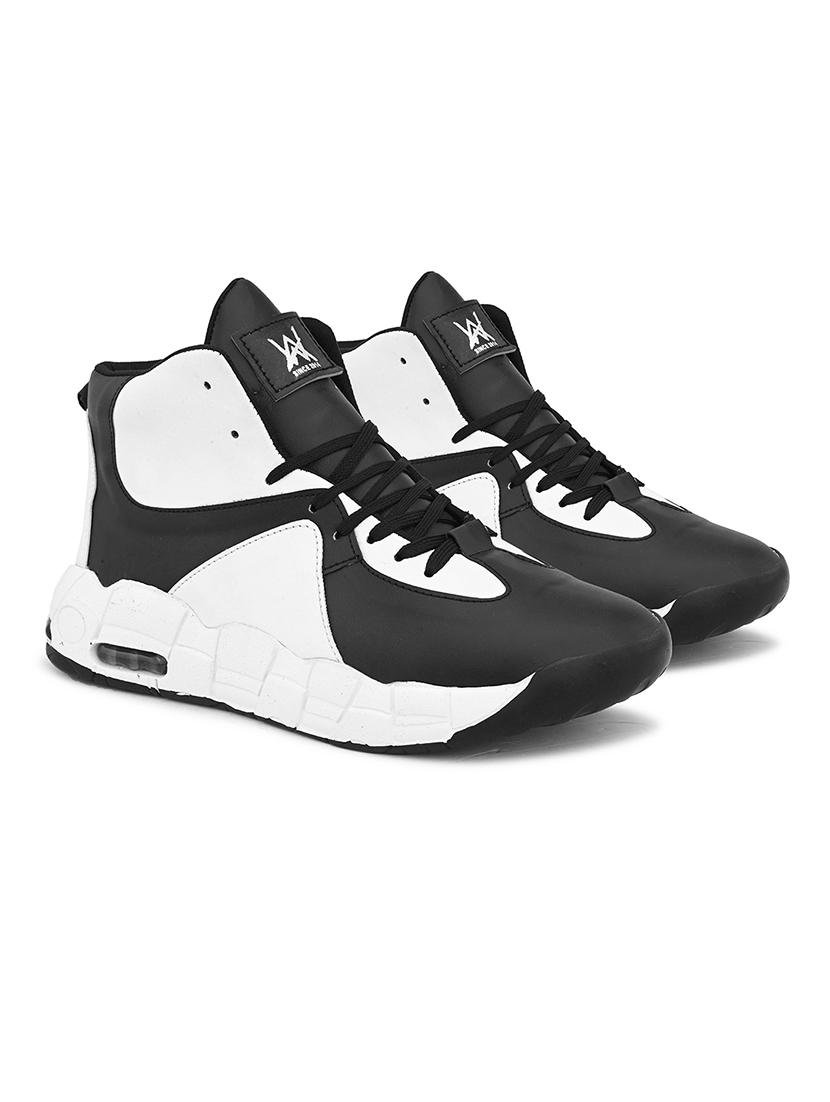 black synthetic lace up shoes - 21370054 - Standard Image - 1