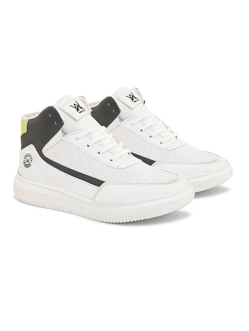 white synthetic lace up shoes - 21370059 -  Standard Image - 1