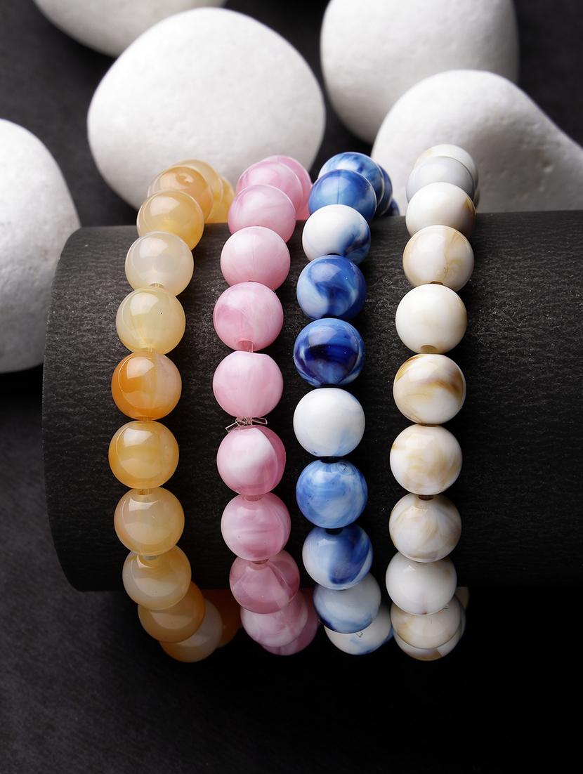 men's set of 4 beaded bracelet rakhi - 21370163 - Standard Image - 1