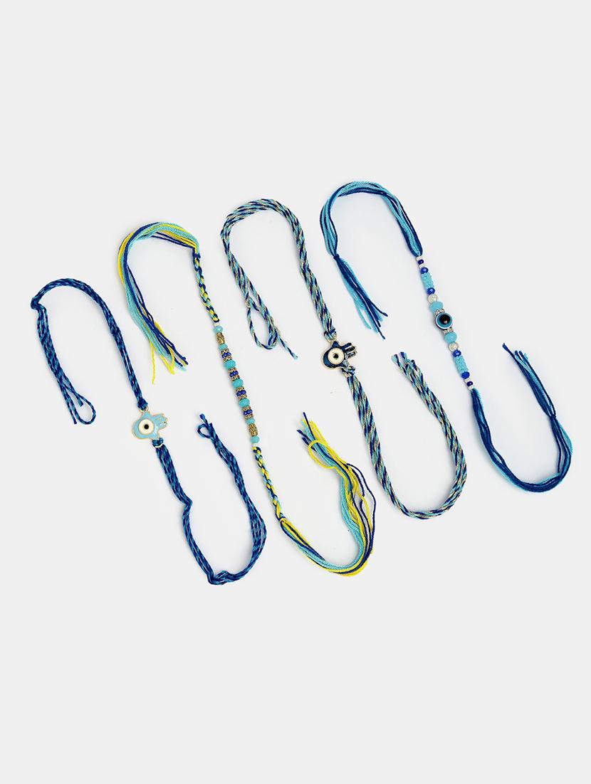 set of 4 evil eye rakhi - 21370174 -  Standard Image - 1