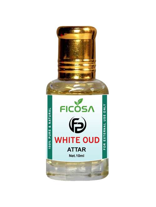 ficosa white oud attar 0% alcohol with floral fragrance (10ml)  - 21370629 -  Standard Image - 0