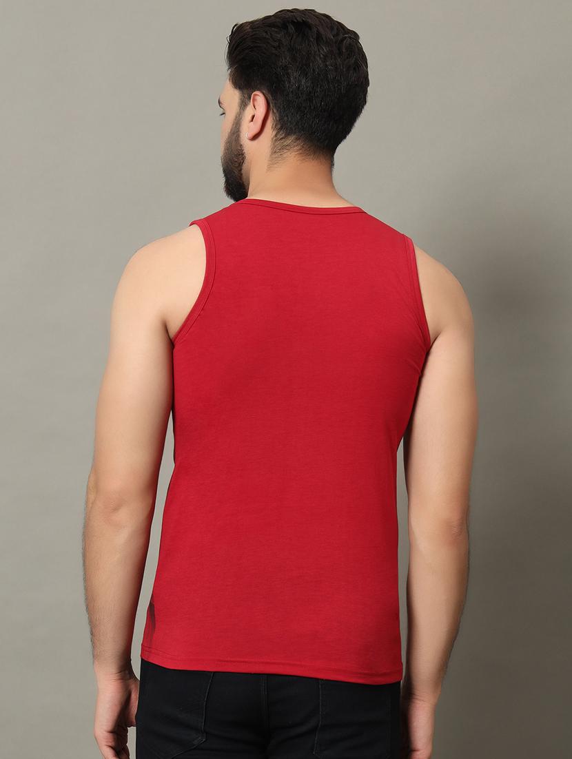 men sleeveless front print t-shirt - 21370658 - Standard Image - 1