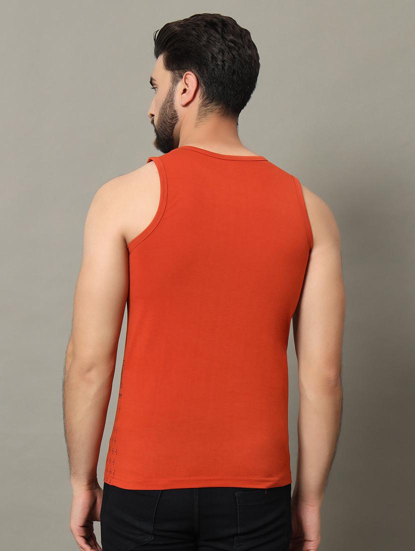 men sleeveless front print t-shirt - 21370661 -  Standard Image - 1