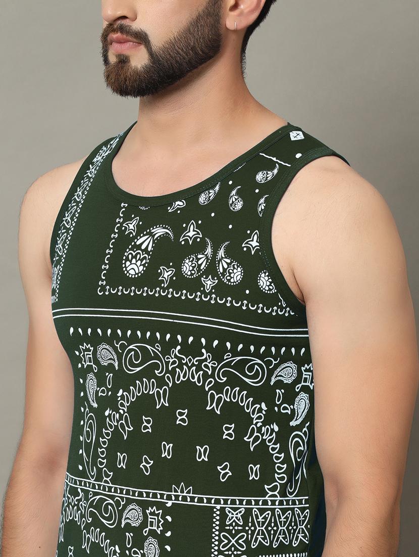 men sleeveless front print t-shirt - 21370663 - Standard Image - 4