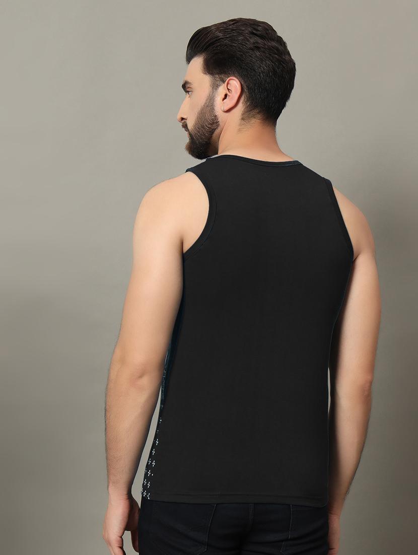 men sleeveless front print t-shirt - 21370664 - Standard Image - 1