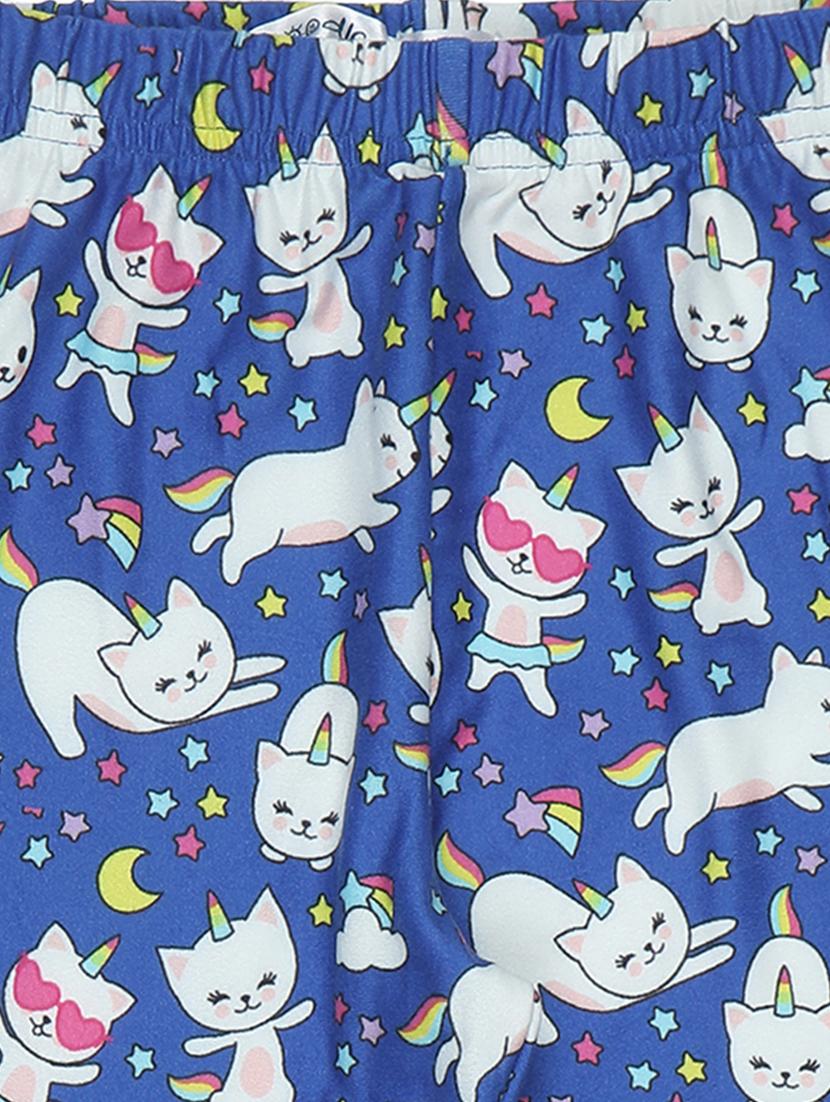 girls multicolored printed set of 2 leggings - 21370722 - Standard Image - 4
