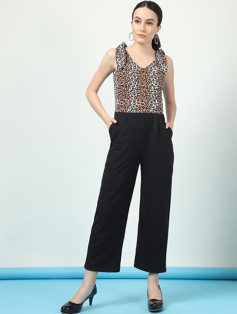 women animal print full length jumpsuit - 21370884 - Zoom Image - 0