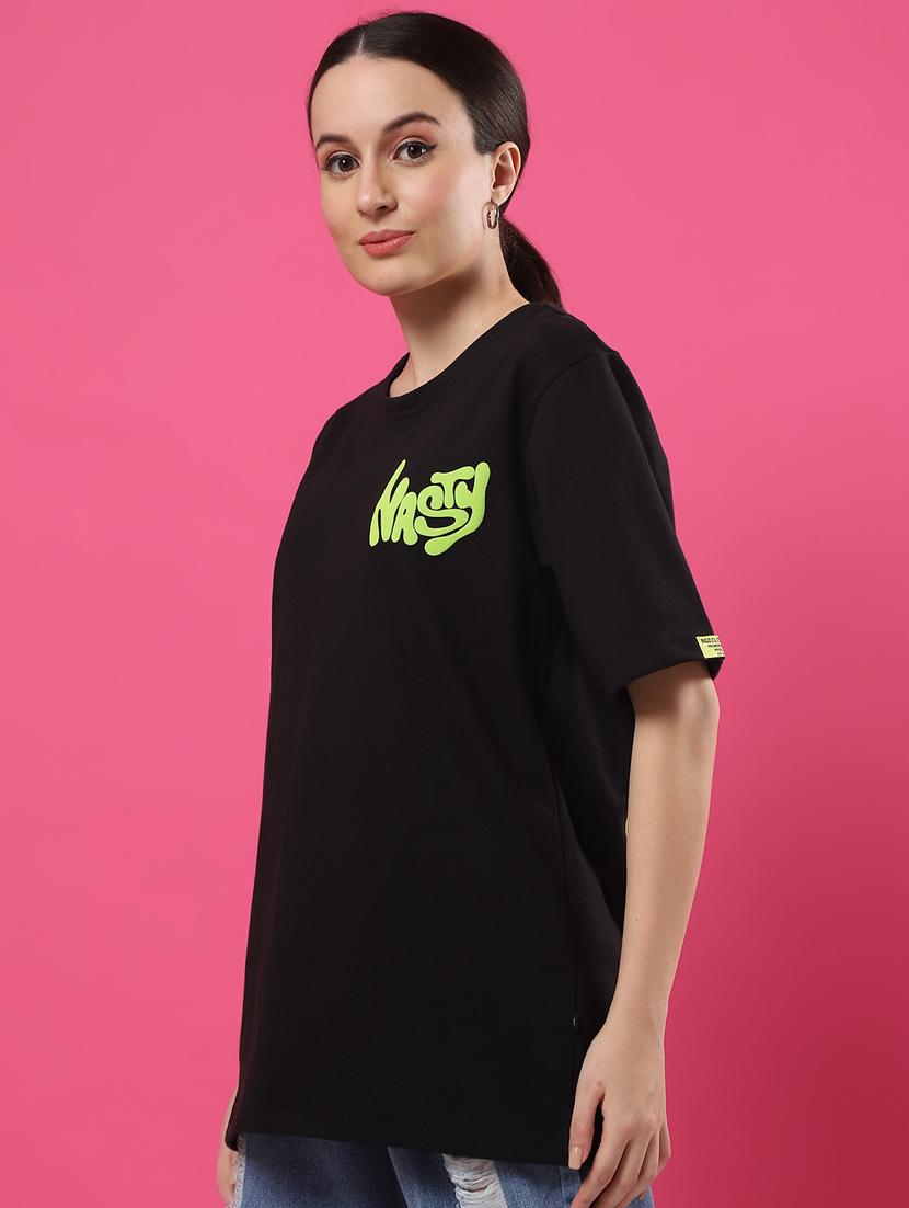women back print oversized t-shirt - 21370902 - Standard Image - 1