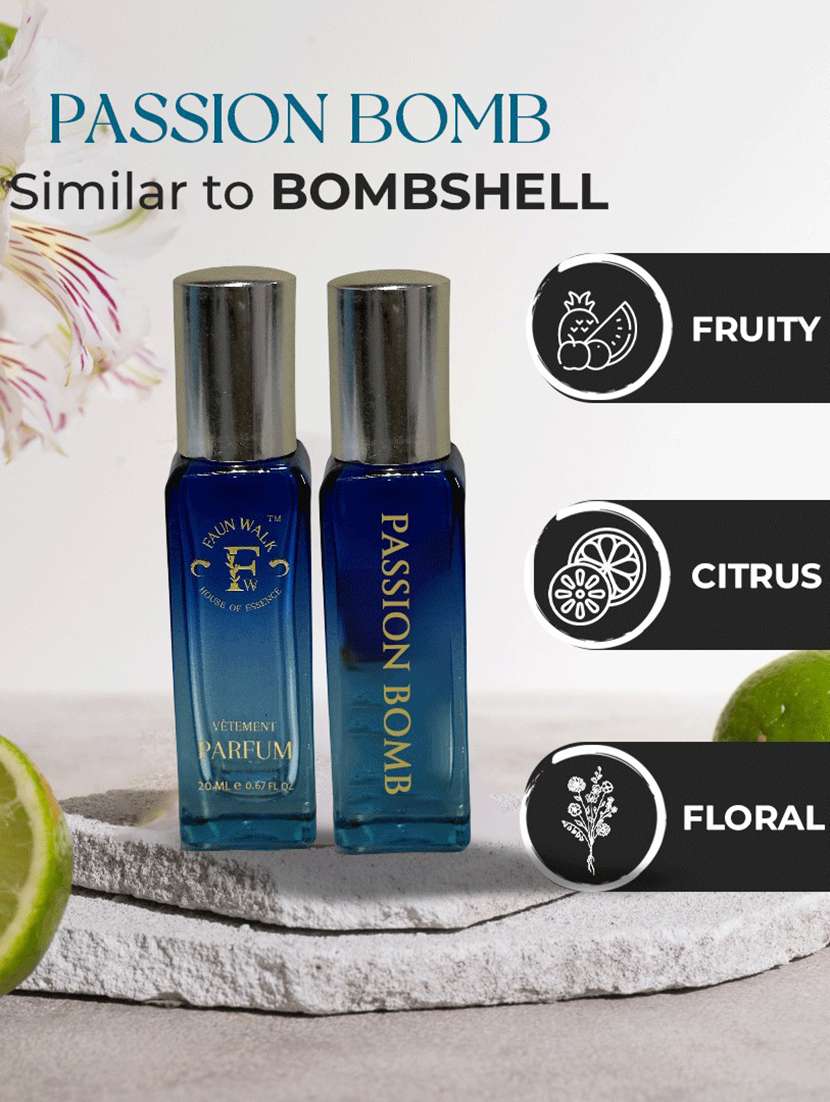 Passion Bomb By Faunwalk Perfumes 20ml Similar To Bombshell Long Lasting Women Perfume - 21371648 -  Standard Image - 1