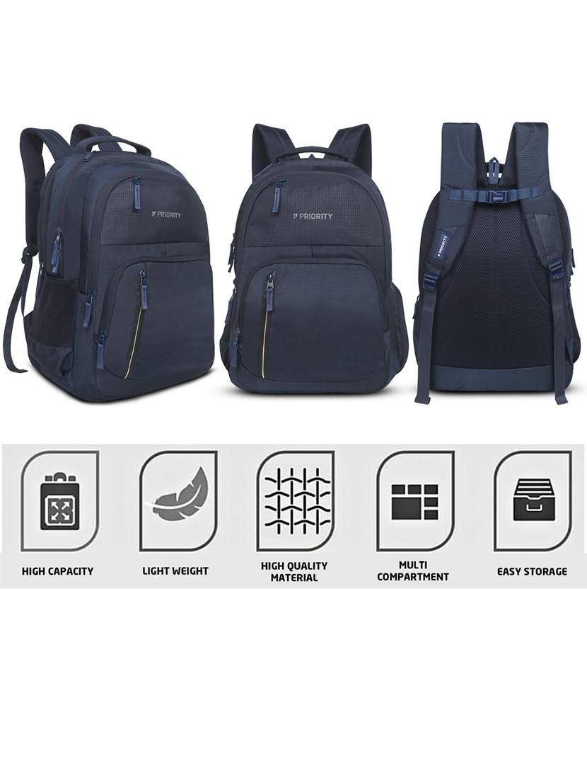 navy blue polyester backpack - 21371677 - Standard Image - 4