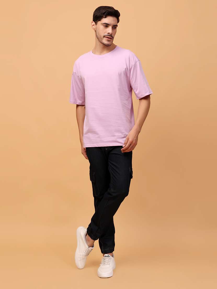 men solid mid rise cargo - 21371711 -  Standard Image - 4