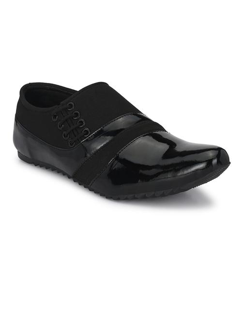 men black slip on formal shoes - 21371864 -  Standard Image - 0