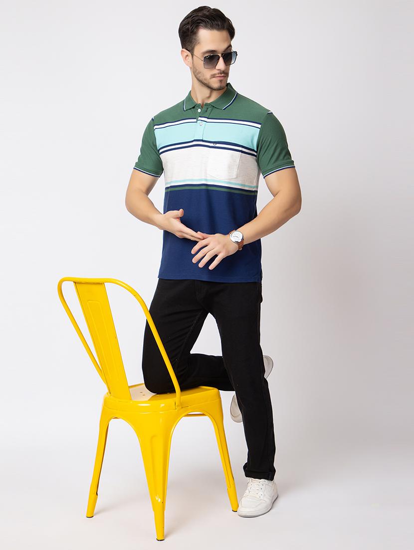 men short sleeves polo neck t-shirt - 21372312 - Standard Image - 4