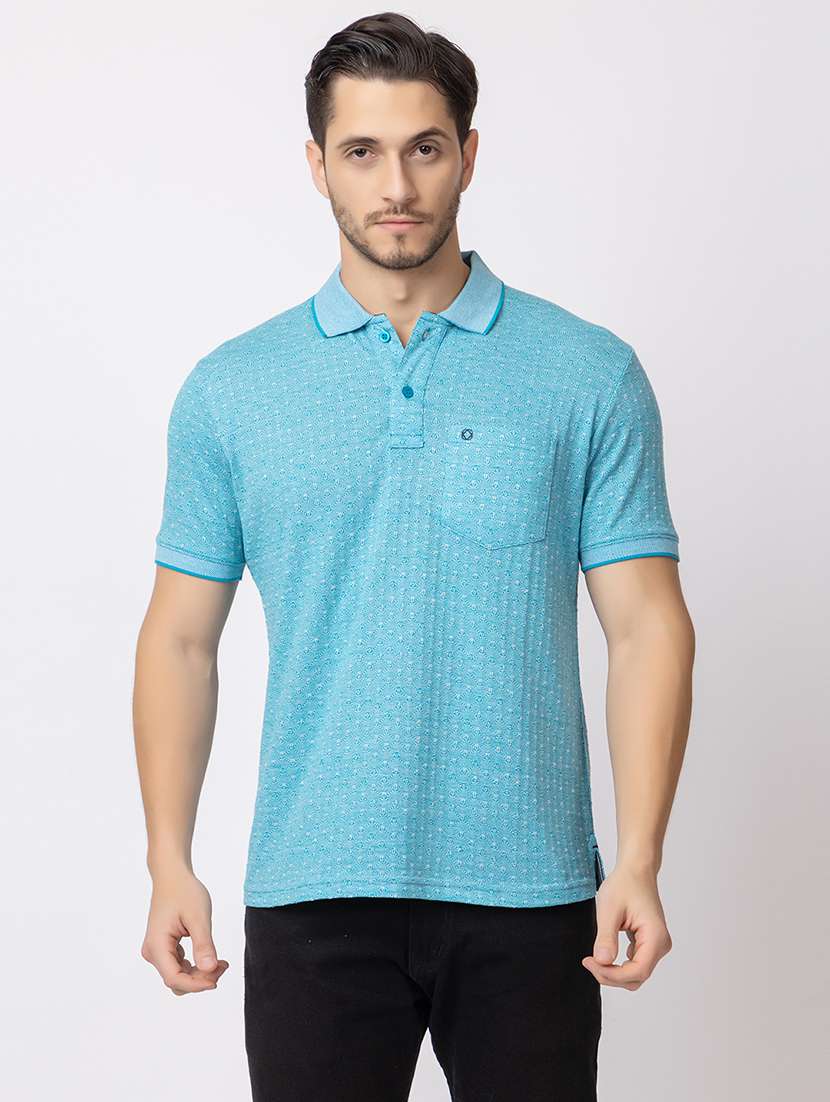 men short sleeves polo neck t-shirt