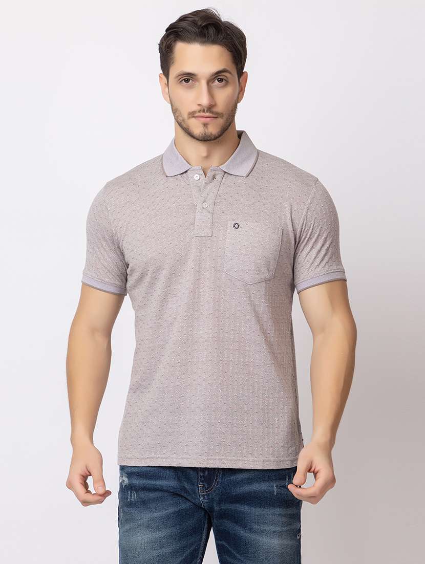 men short sleeves polo neck t-shirt