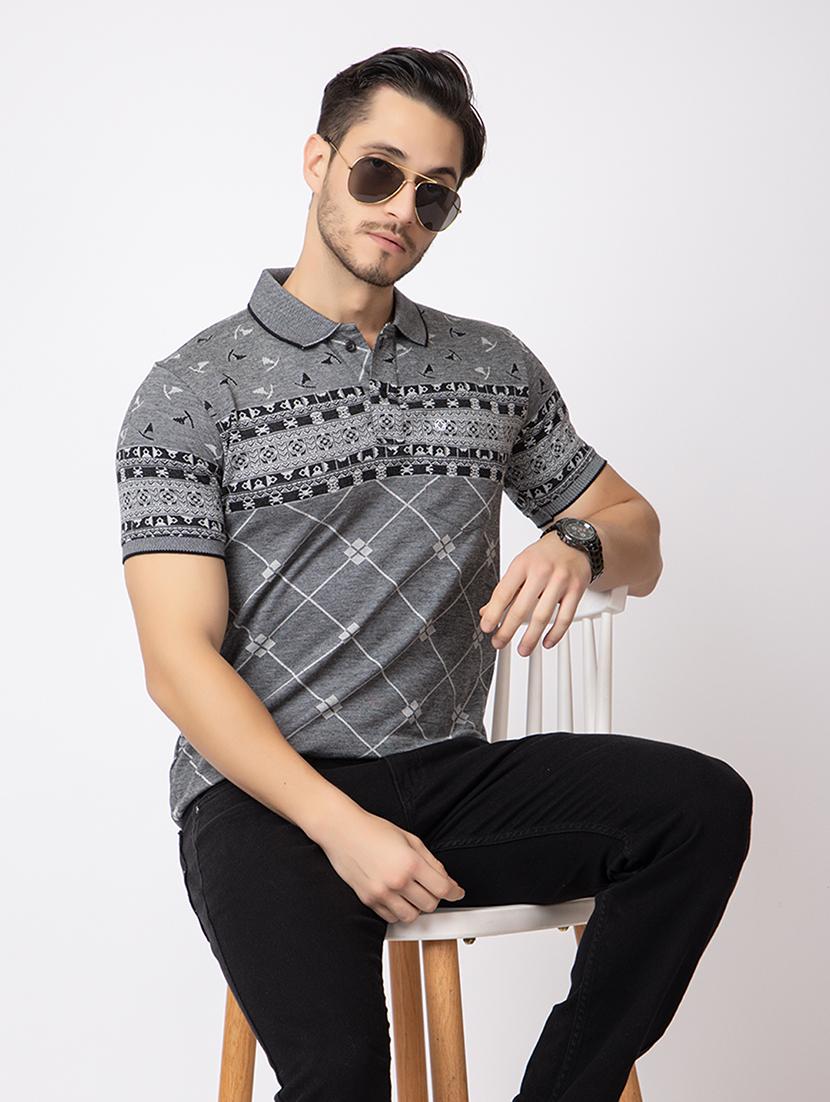 men short sleeves polo neck t-shirt - 21372321 - Standard Image - 4