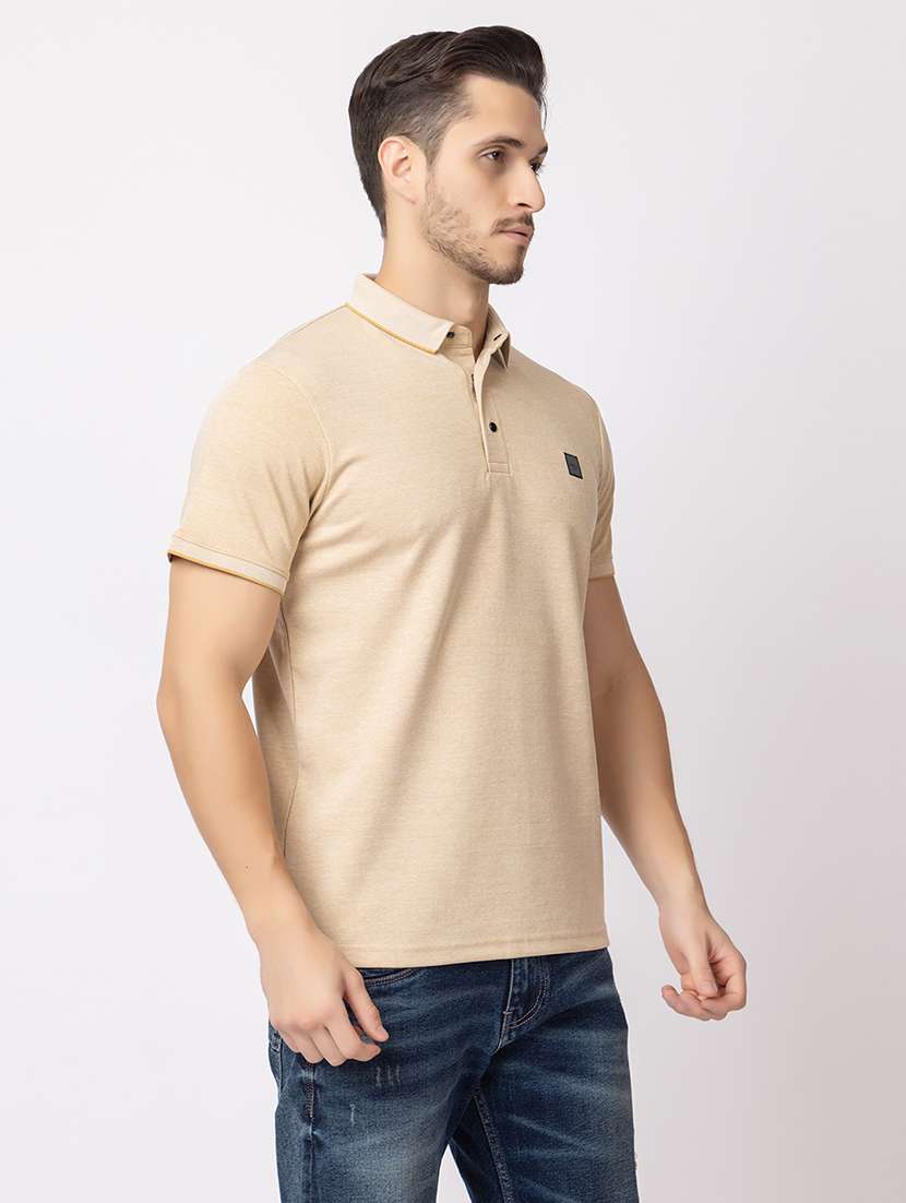 men short sleeve logo print t-shirt - 21372332 -  Standard Image - 1