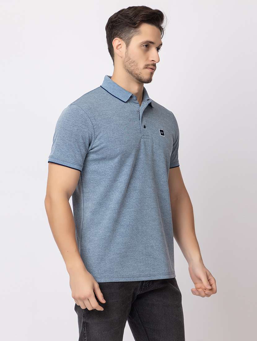 men short sleeves polo neck t-shirt - 21372337 - Standard Image - 1