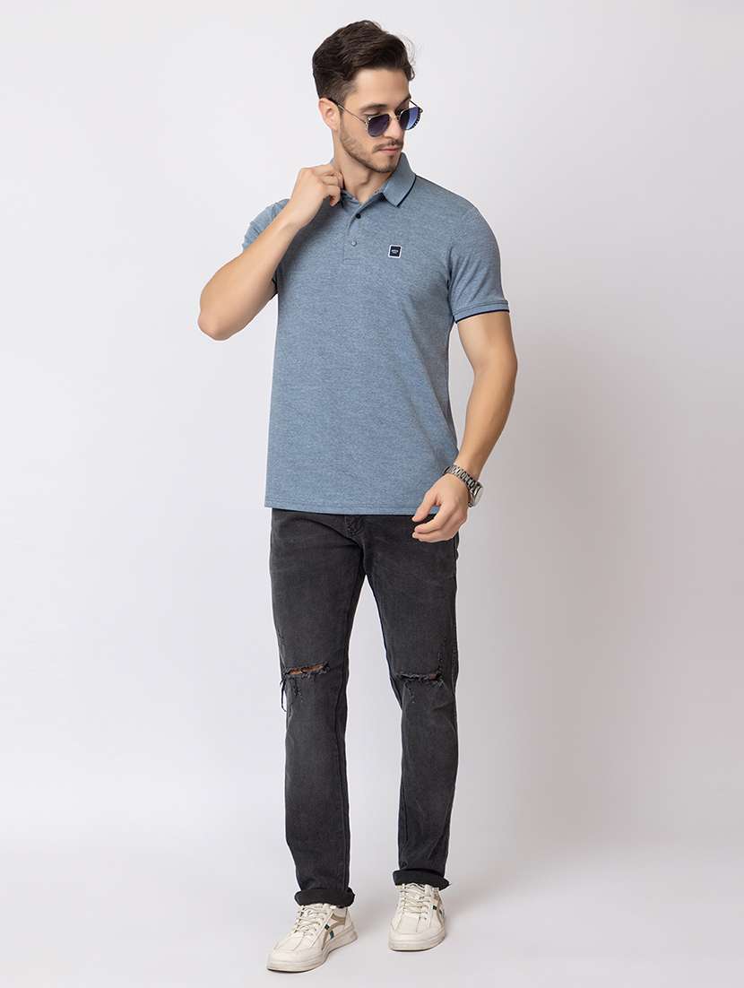 men short sleeves polo neck t-shirt - 21372337 - Standard Image - 4