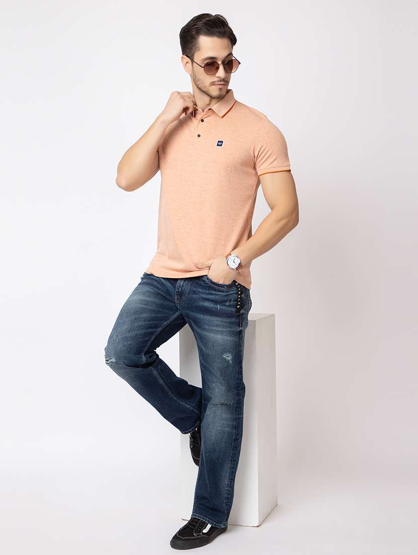 men short sleeves polo neck t-shirt - 21372339 - Standard Image - 4