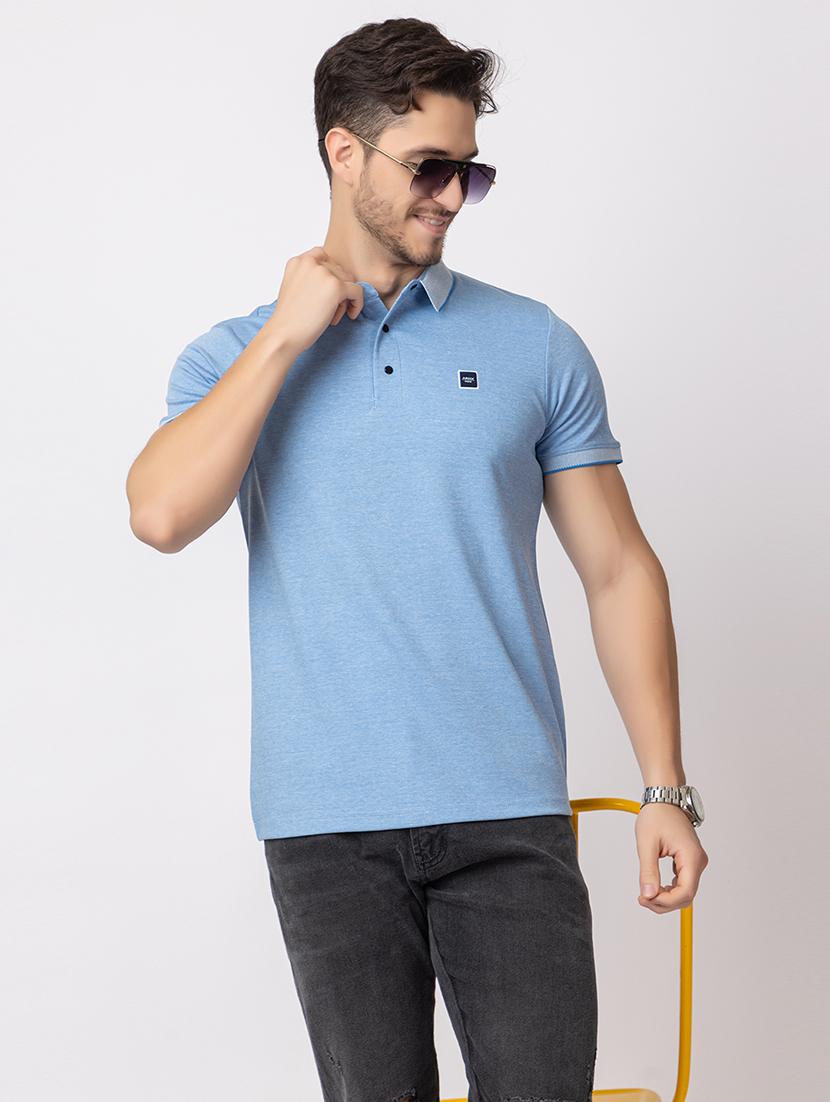 men short sleeves polo neck t-shirt - 21372341 - Standard Image - 1