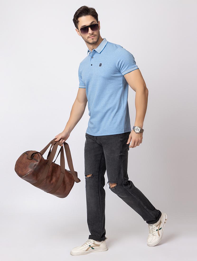 men short sleeves polo neck t-shirt - 21372341 - Standard Image - 4