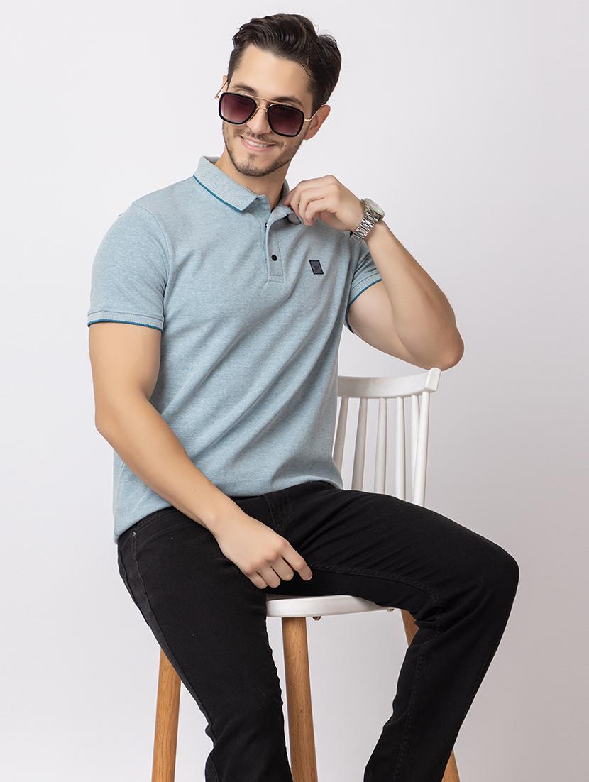 men short sleeves polo neck t-shirt - 21372342 - Standard Image - 4