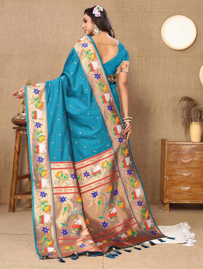 women self design paithani saree - 21372449 -  Standard Image - 1