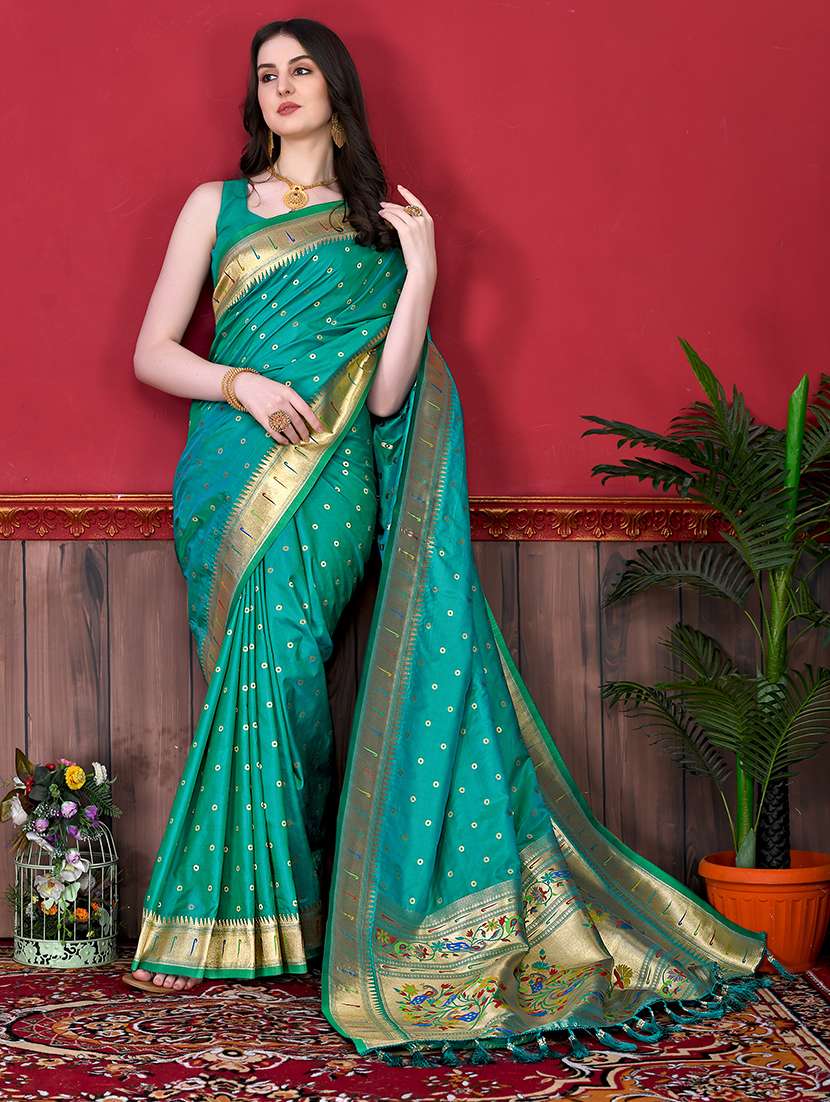 women self design paithani saree with blouse - 21372534 -  Standard Image - 1