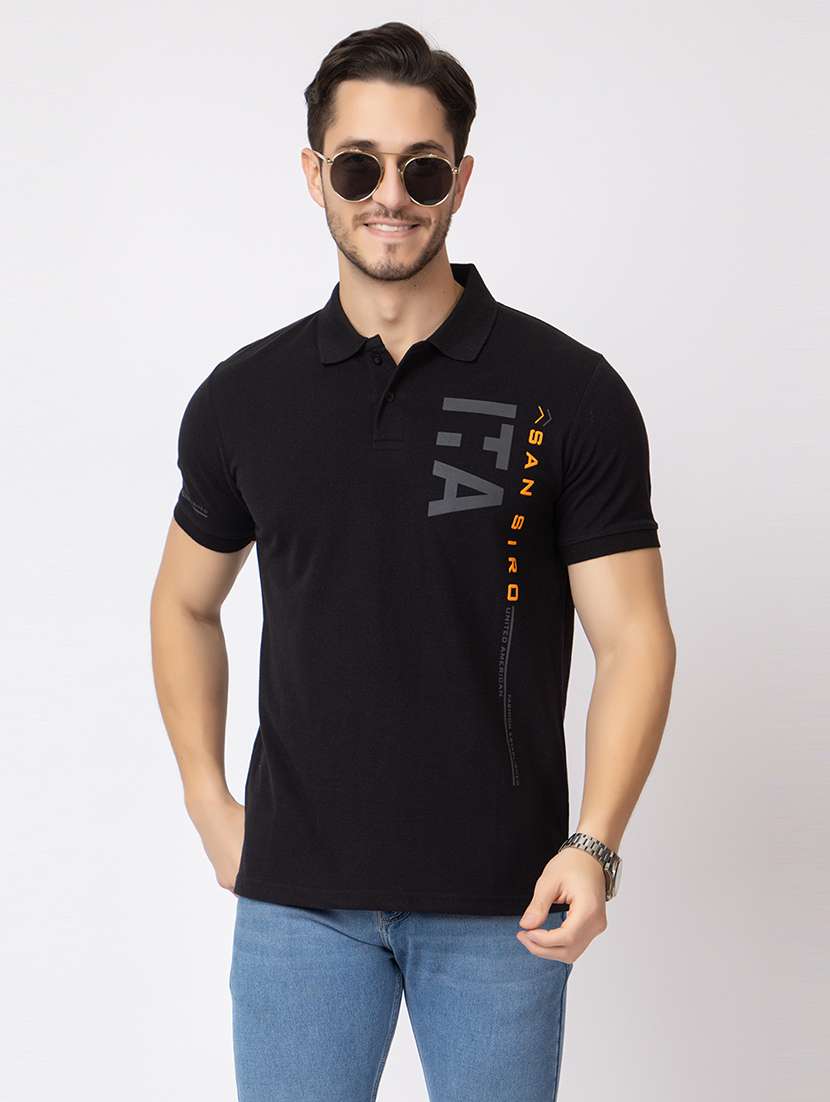 men short sleeves polo neck t-shirt - 21374165 - Standard Image - 1