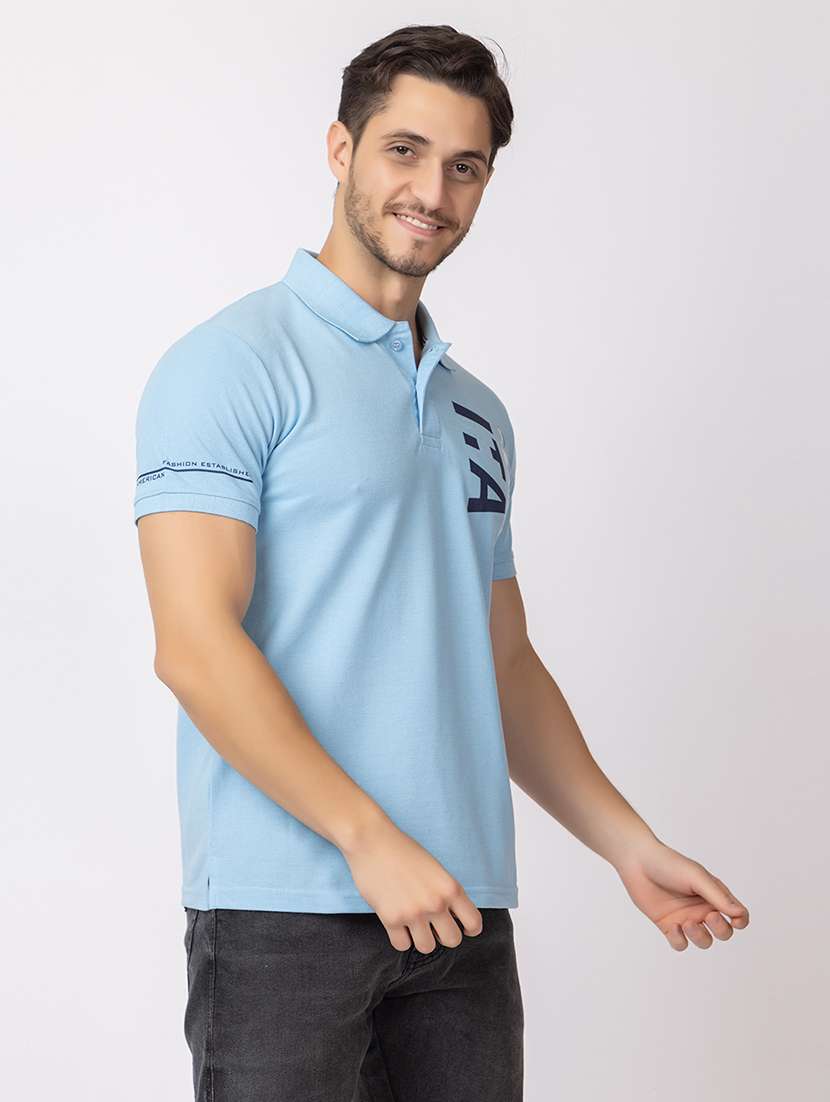 men short sleeve front printed t-shirt - 21374167 - Standard Image - 1