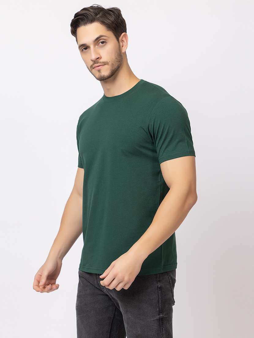 men round neck plain t-shirt