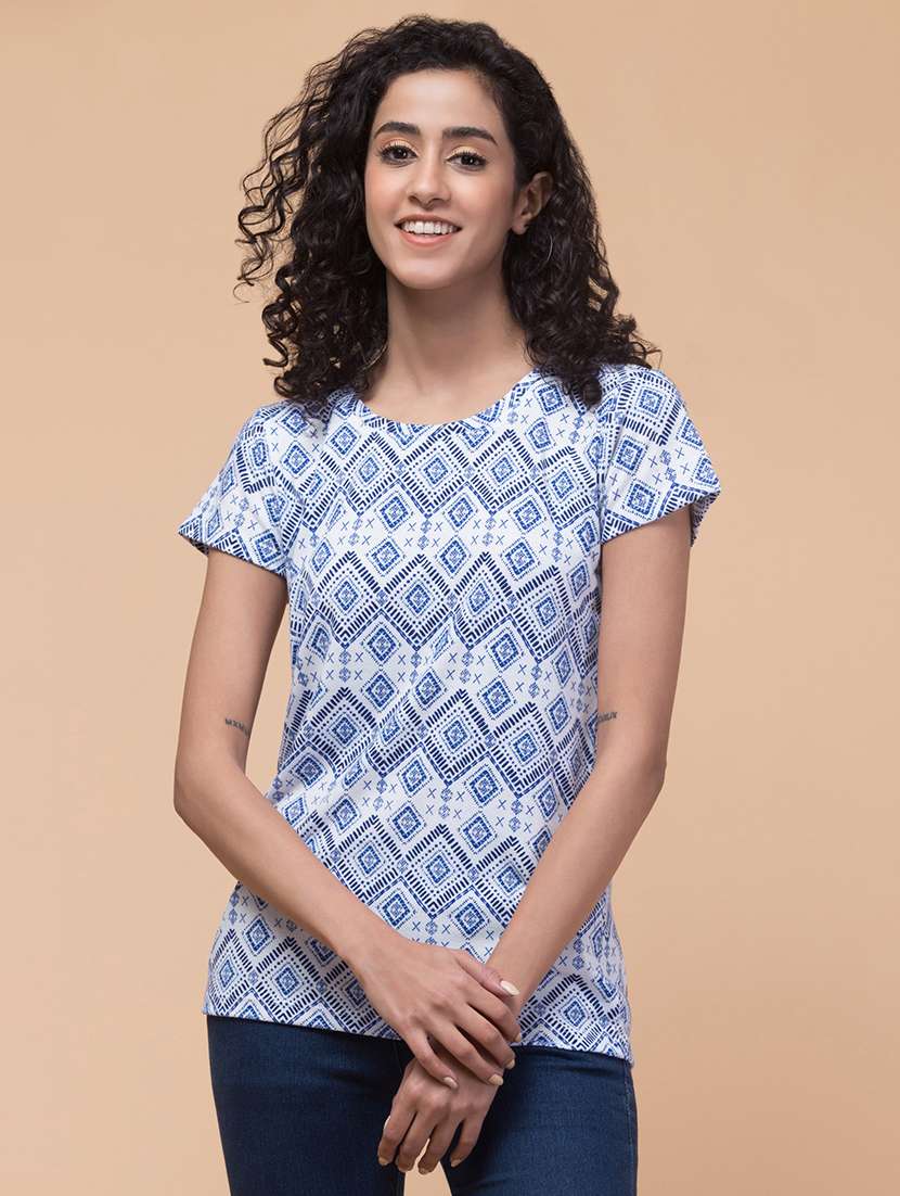 women printed multi colored combo t-shirt - 21374431 - Standard Image - 1